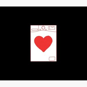 Washing Machine Heart Sticker Tapestry - Image 3